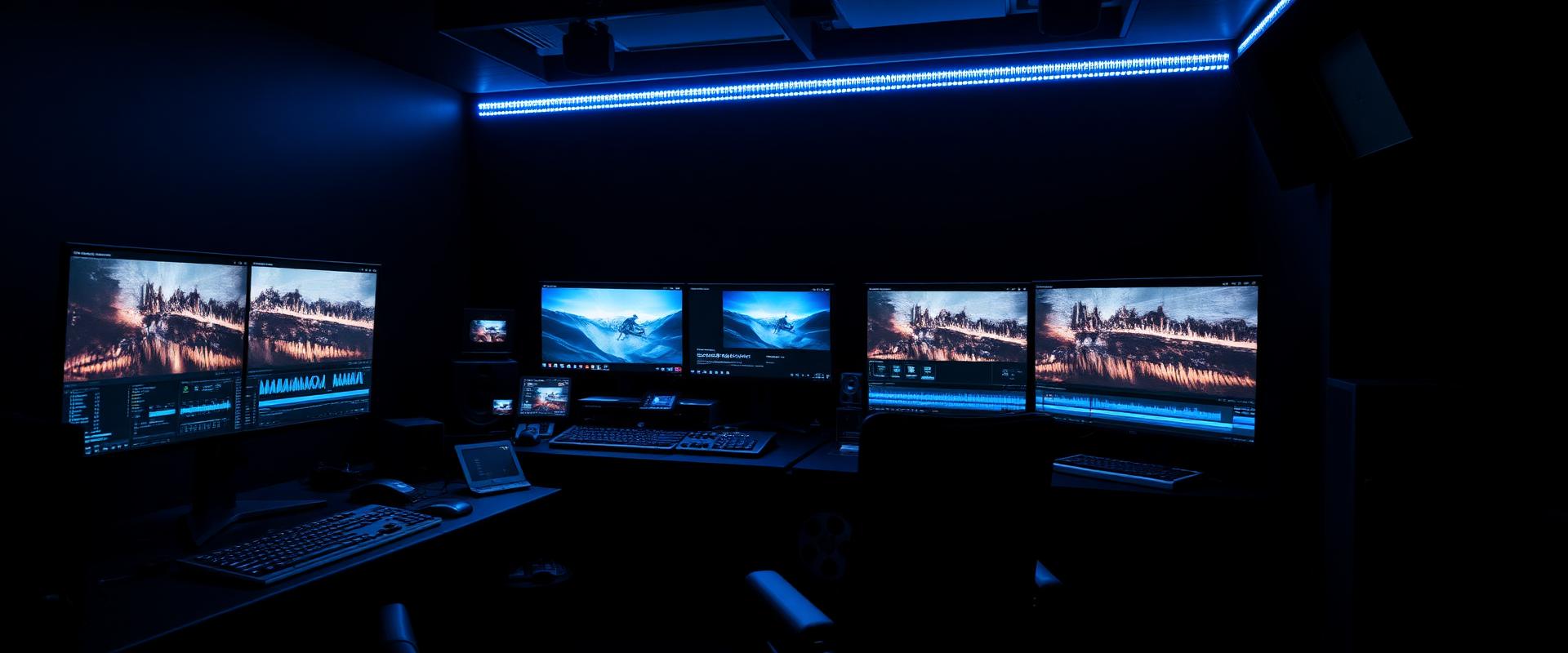 Professional video production studio background